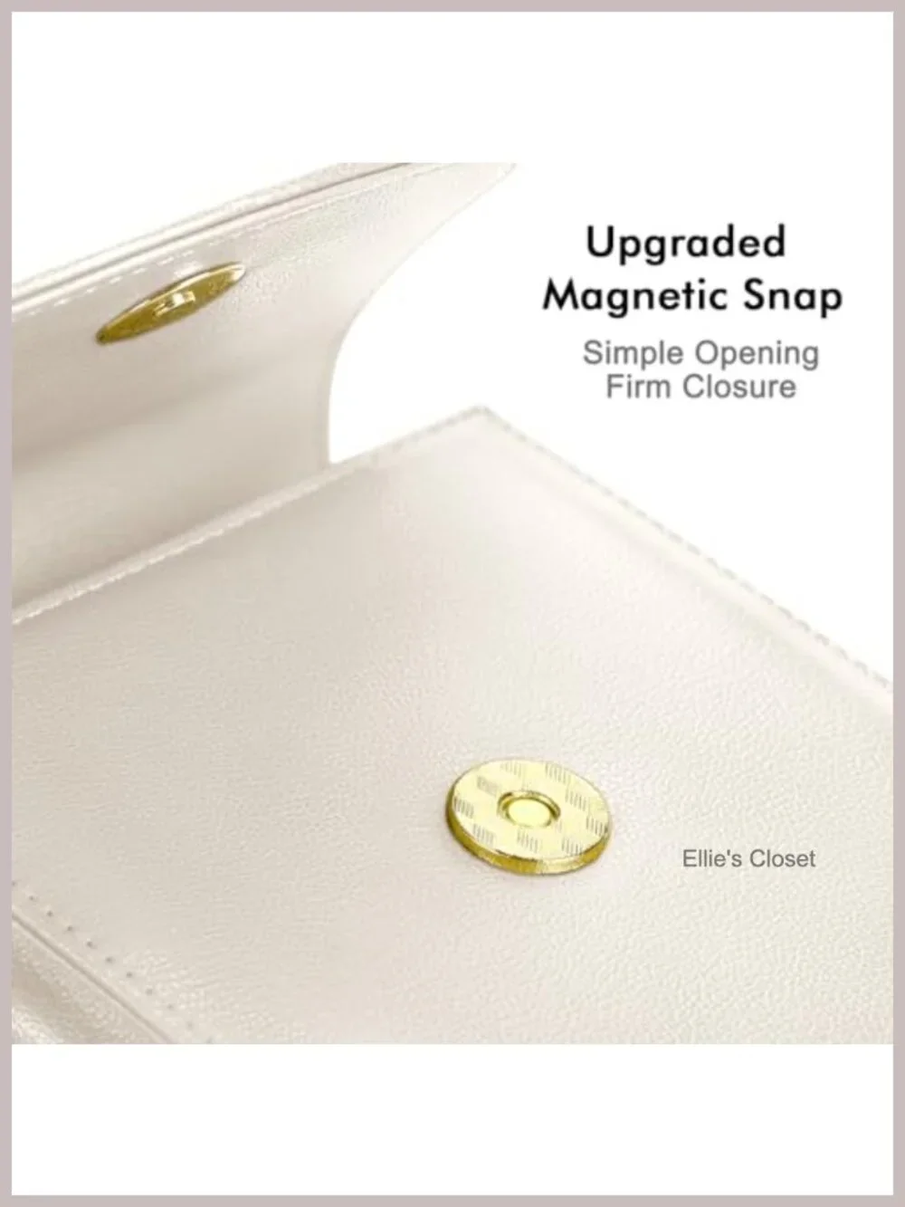 Faux Leather Crossbody Phone Bag with Detachable Card Holder